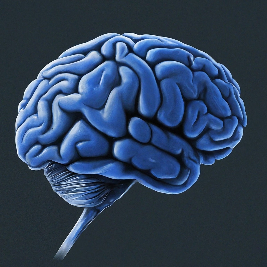 Image Fx Brain Digital Art Blue Colors